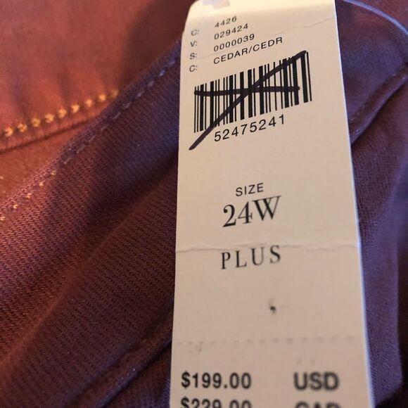 NWT DL1961 cropped pants size 24W Plus - Picture 7 of 8